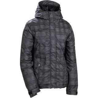 686 Womens Reserved Luster Insulated Jacket, Black Heather Plaid - Snowboardjacke