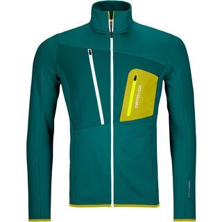 Ortovox Merino Fleece Grid Jacket M pacific green
