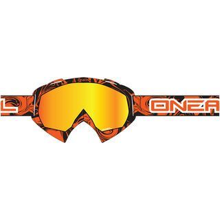 ONeal B-Flex Hendrix, black orange/lens: clear - MX Brille