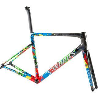 Specialized S-Works Tarmac Disc Frameset WC 2019, gloss carbon/flo red/white