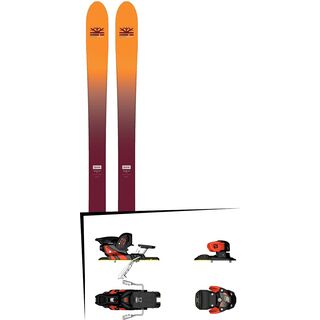 Set: DPS Skis Wailer F99 Foundation 2018 + Salomon Warden MNC 13 white/black/orange