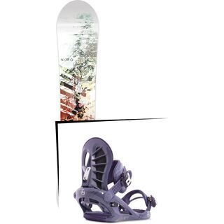 Set: Nitro Lectra 2017 + K2 Charm 2015, dusty lilac - Snowboardset