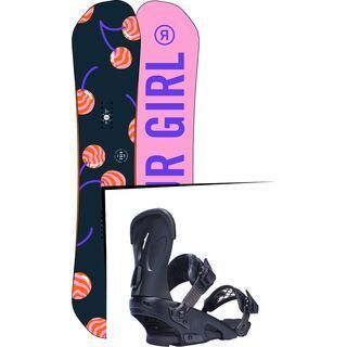 Set: Ride OMG 2017 + Ride Fame 2017, black - Snowboardset