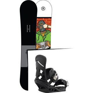 Set: Ride Crook 2017 + Burton Mission 2017, black - Snowboardset