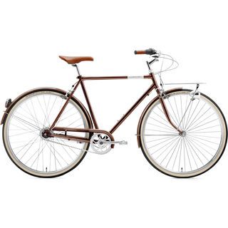 Creme Cycles Caferacer Man Solo, 3 Speed 2015, dark brown - Cityrad