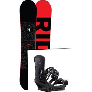 Set: Ride Machete 2017 + Burton Malavita 2017, black - Snowboardset