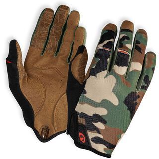 Giro DND, green camo/gum - Fahrradhandschuhe