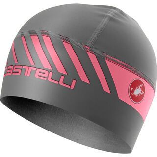 Castelli Arrivo 3 Thermo Skully, gray/giro pink - Radmütze