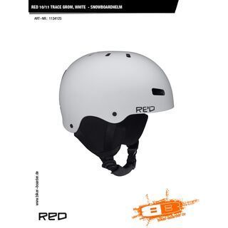 RED Trace Grom, White - Snowboardhelm