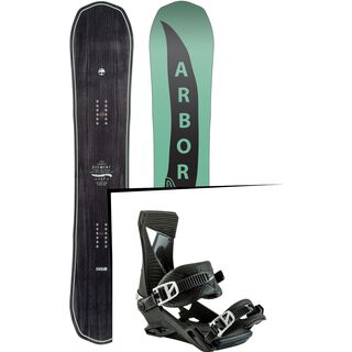 Set: Arbor Element Mid Wide 2017 + Nitro Zero 2017, not black - Snowboardset