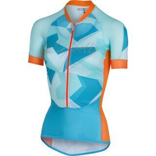 Castelli Climber's W Jersey, sky blue/orange fluo - Radtrikot