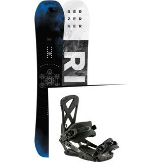 Set: Ride Berzerker 2017 + Nitro Phantom 2017, midnight - Snowboardset