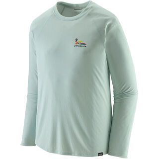 Patagonia Men's Long-Sleeved Capilene Cool Trail Graphic Shirt lose it: wispy green