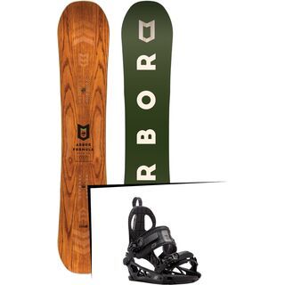 Set: Arbor Formula Premium Mid Wide 2017 + K2 Cinch CTC 2017, black - Snowboardset