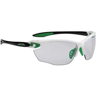 Alpina Twist Four VL+, white-green-black/Varioflex black - Sportbrille
