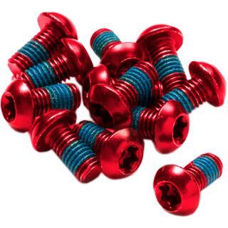 Reverse Disc Rotor Bolts red