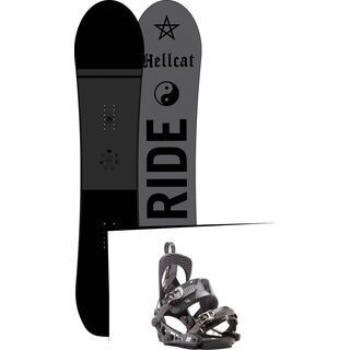 Set: Ride Hellcat 2017 + K2 Cinch Tryst 2017, black - Snowboardset