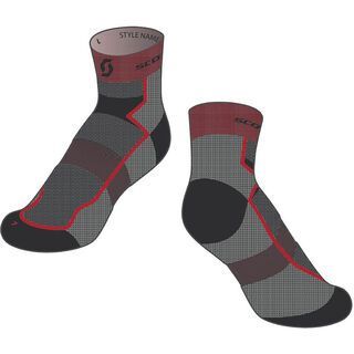 Scott RC Light Socken, black/red - Radsocken