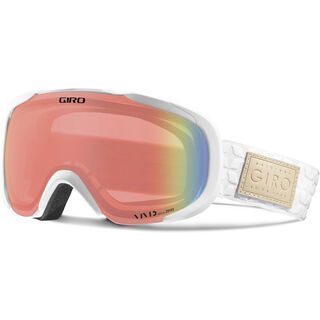 Giro Field, white quilted/Lens: vivid infrared - Skibrille
