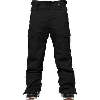 686 Authentic Infinity Cargo Insulated Pant, Black Herringbone Denim - Snowboardhose