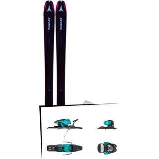 Set: Atomic Backland 85 W + Hybrid Skin 85 2019 + Salomon Warden 11 turquoise/black