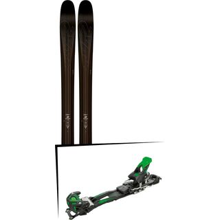 Set: K2 SKI Pinnacle 118 2017 + Tyrolia Adrenalin 16 ohne Bremse, solid black flash green - Skiset