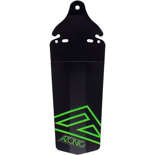 Azonic Splatter Saddle Fender, black/neon green - Schutzblech