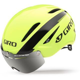 Giro Air Attack Shield, highlight yellow/black - Fahrradhelm