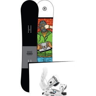 Set: Ride Crook 2017 + Flow Nexus 2016, white - Snowboardset