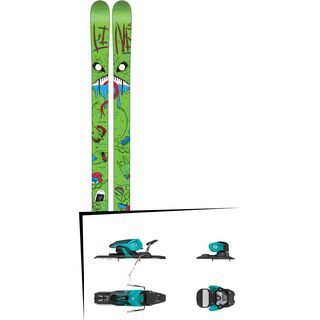 Set: Line Future Spin 2016 + Salomon Warden 11 90 mm, turquoise black - Skiset