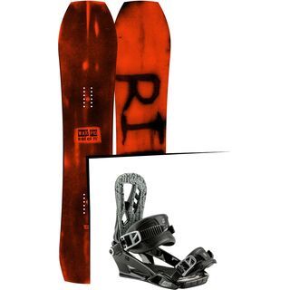 Set: Ride Warpig Large 2017 + Nitro Pusher 2017, black - Snowboardset