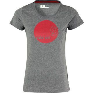 Scott Womens Trail MTN DRI Icon s/sl Shirt, grey melange - Funktionsshirt