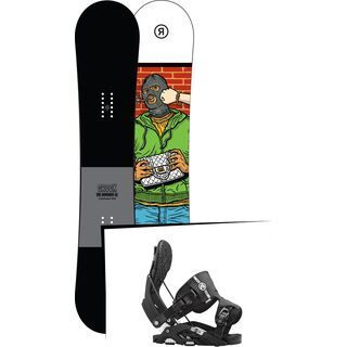 Set: Ride Crook 2017 + Flow Nexus 2016, black - Snowboardset