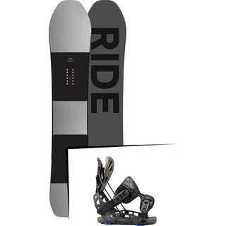 Set: Ride Timeless 2017 + Flow NX2-GT 2017, black - Snowboardset