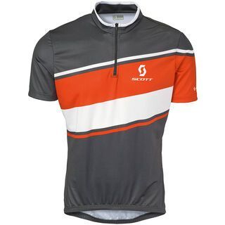 Scott Classic 10 s/sl Shirt, dark grey/orange - Radtrikot