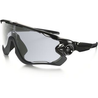 Oakley Jawbreaker Photocromatic, polished black/Lens: clear black iridium photocromatic - Sportbrille