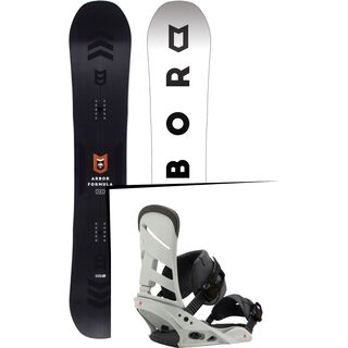 Set: Arbor Formula Mid Wide 2017 + Burton Mission 2017, gnarly sheen - Snowboardset