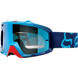 Fox Airspc, 360 race blue-red/Lens: blue spark - MX Brille