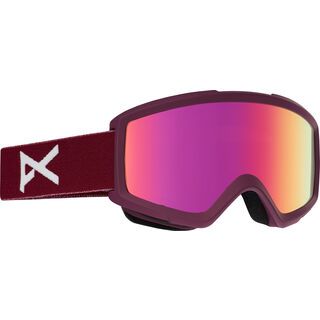 Anon Helix 2.0 Goggle + Wechselscheibe, merlot/Lens: pink sq - Skibrille