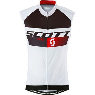 Scott RC Pro w/o sl Shirt, white/red - Radtrikot