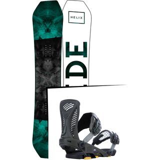 Set: Ride Helix 2017 + Ride Capo 2015, matte olive - Snowboardset