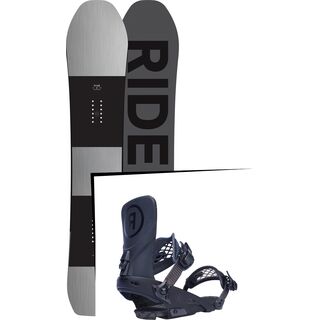 Set: Ride Timeless 2017 + Ride LTD, black - Snowboardset