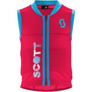 Scott Junior Actifit Vest Protector, berry pink/bermuda blue print - Protektorenweste