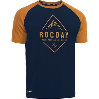 Rocday Peak Jersey, dark blue / brown - Radtrikot