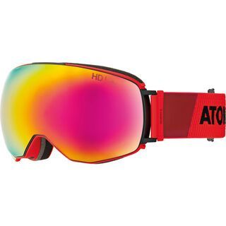 Atomic Revent Q HD + Wechselscheibe, red/Lens: red stereo hd - Skibrille