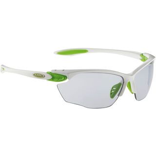 Alpina Twist Four VL+, white-green/Lens: varioflex+ black - Sportbrille