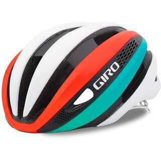 Giro Synthe MIPS, white/turquoise/vermillion - Fahrradhelm