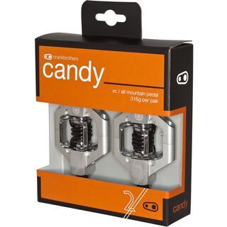Crank Brothers Candy 2 Hangtag Version, silber - Pedale