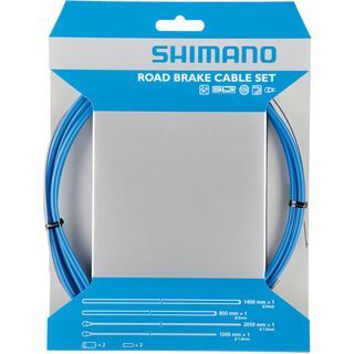 Shimano Bremszug-Set Road Sil-Tec beschichtet blau
