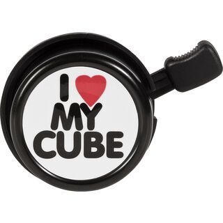 Cube Fahrradklingel I love my Cube, black´n´white´n´red